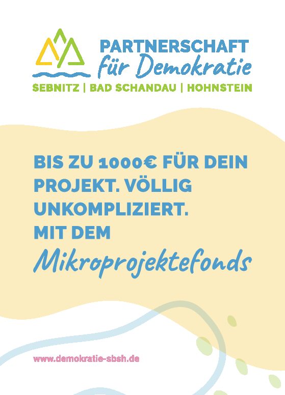 Förderung für Kleinprojekte in Sebnitz, Bad Schandau und Hohnstein!